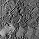 Galileo image showing a young chaos region on the surface of Europa.